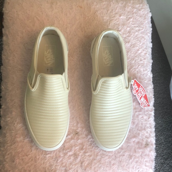 Vans Shoes - Brand new cream colored vans